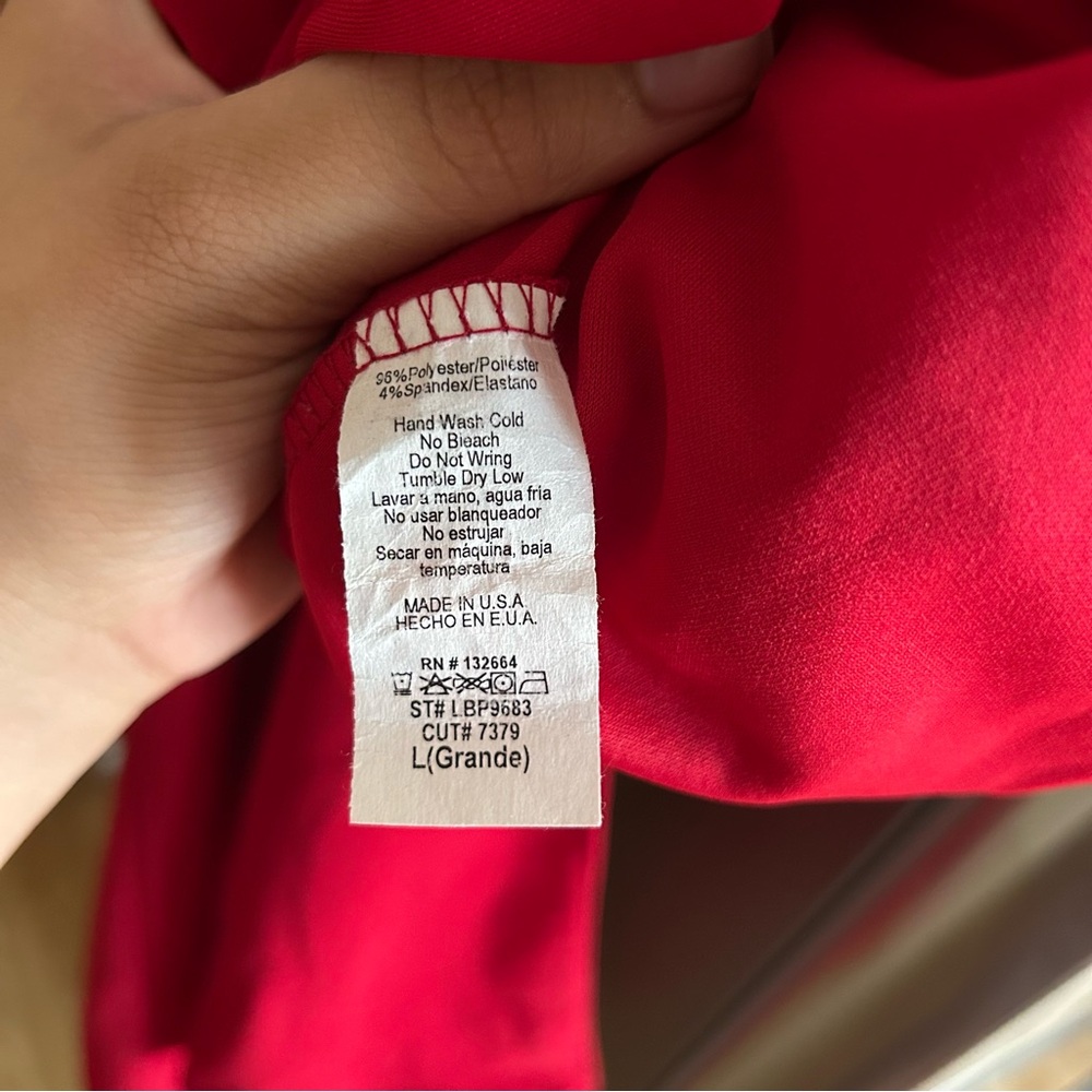 Fashion Nova Red Straight Leg Pants - Picture 6 of 6